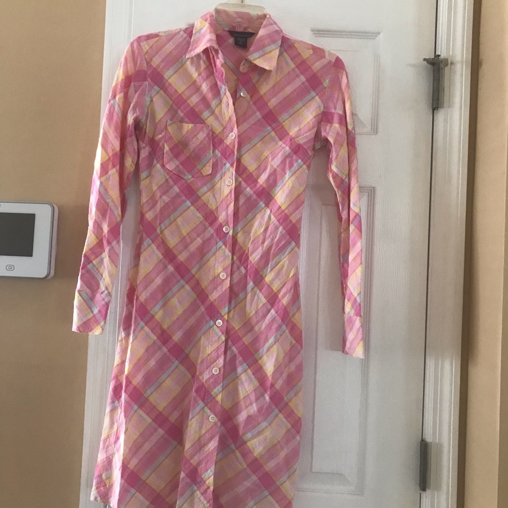 Pink Paid Dress
